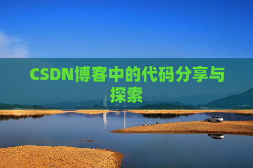 CSDN博客中的代码分享与探索